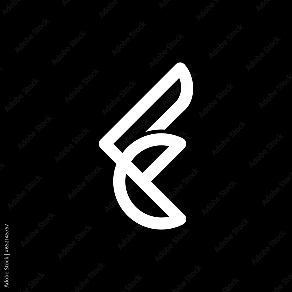 Design logo template. letter F line style vector illustration. Design logo template. letter F line style vector illustration.