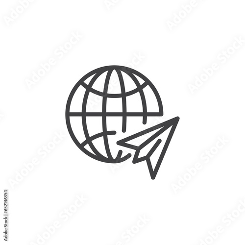 Web browsing line icon