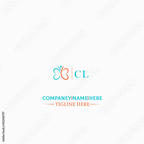 CL letter logo design in 3 style. CL polygon, circle, triangle, hexagon, flat and simple style with black and white color variation letter logo set in one artboard. CL