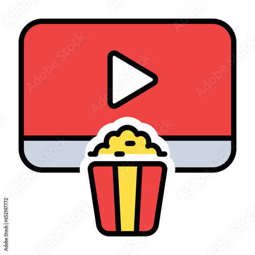 Movie Popcorn Icon