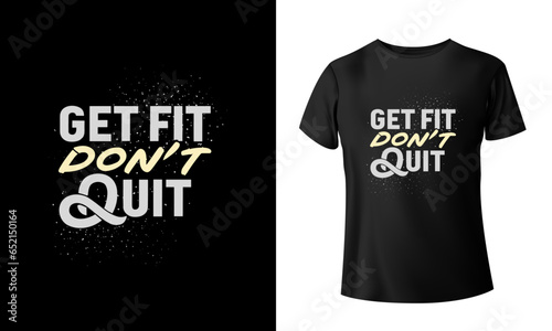 Fitness t shirt design, vector t shirt design, gym print ready t shirt (ID: 652150164)