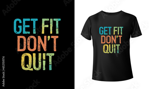 Fitness t shirt design, vector t shirt design, gym print ready t shirt (ID: 652150176)