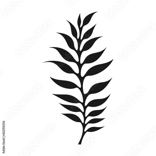 Decorative Leaf silhouettes vector  Decorative leaves silhouette clipart