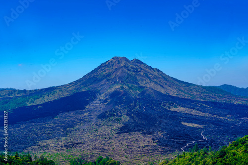 Mount Batur, an active volcano in Kintamani, Bali, Indonesia.