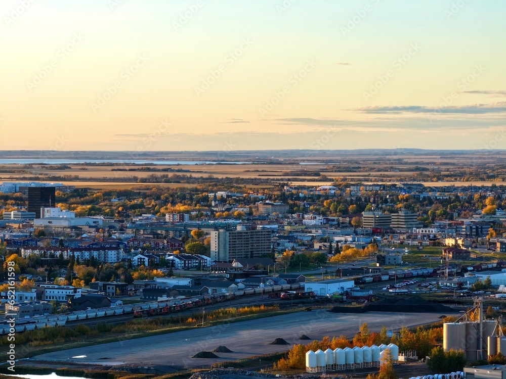 Grande Prairie, Alberta, Canada, View of the top of the city