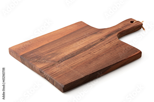 rustic kitchen wooden board isolated on white background. clipping path