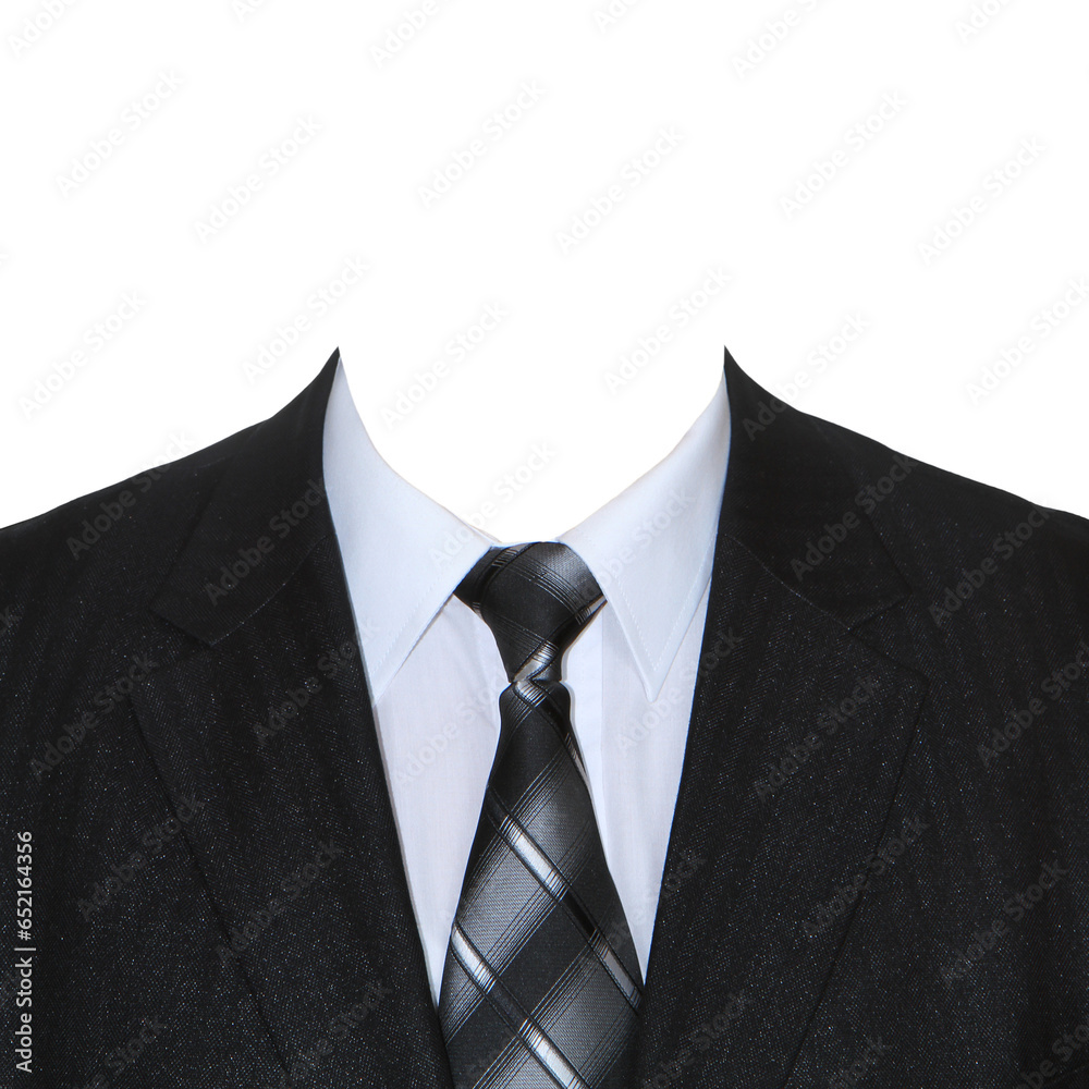 Jacket shirt and tie. Men s business suit. Dark jacket light shirt. Stock Adobe Stock