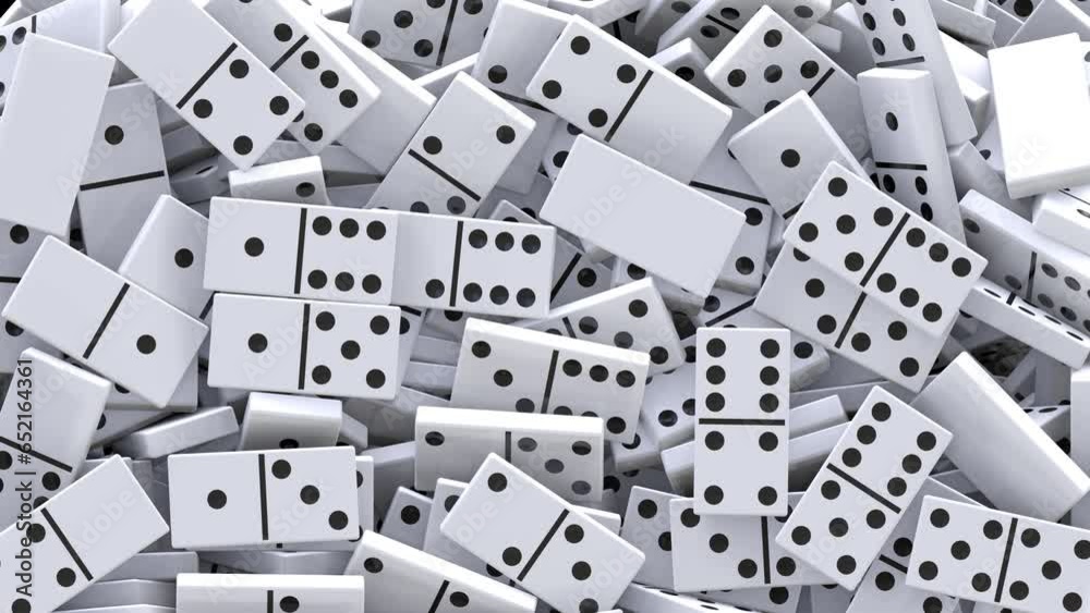 Domino Animation Transition Transparent Background Alpha Channel