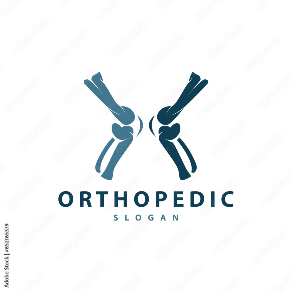 Minimalist Bone Health Logo Illustration Template Design Minimalist Bone Health Logo Illustration Template Design