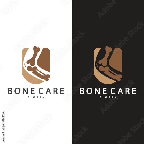 Minimalist Bone Health Logo Illustration Template Design