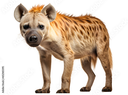 hyenas side view png ,hyena isolated on transparent background ,generative ai © Leo