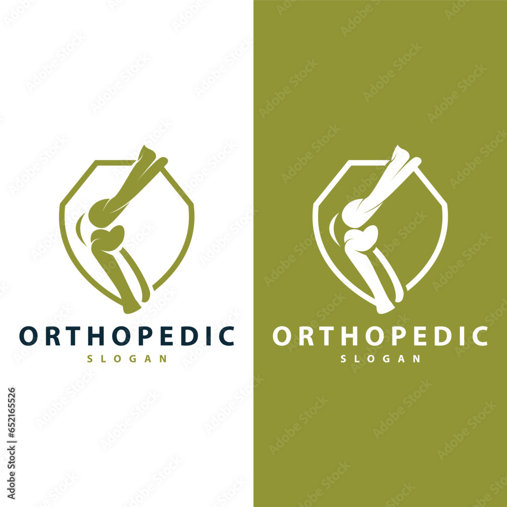 Minimalist Bone Health Logo Illustration Template Design Minimalist Bone Health Logo Illustration Template Design