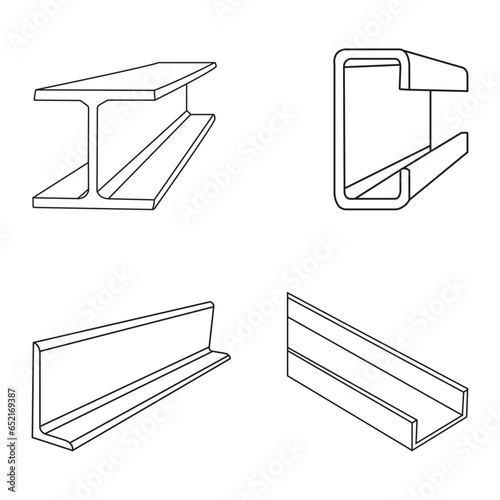 Profile steel icon