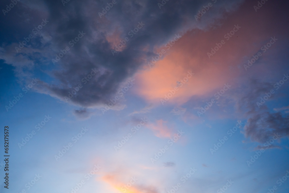 twilight sky with cloud in summer season