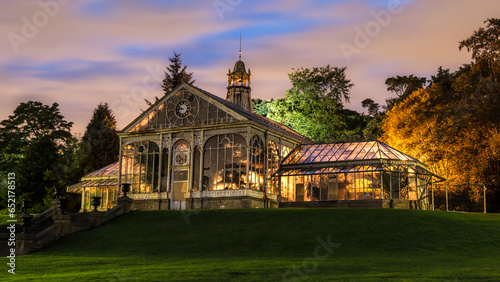 Victorian Conservatory at Corporation Park, Blackburn, Lancashire, UK
