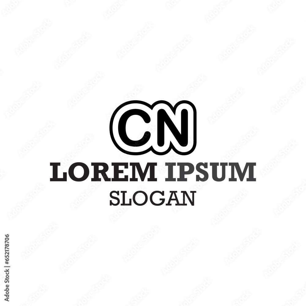 vector design elements for your company logo, letter cn logo. modern logo design, business corporate template. cn monogram logo. vector design elements for your company logo, letter cn logo. modern logo design, business corporate template. cn monogram logo.