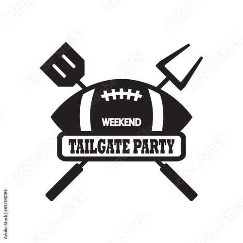 tailgate logo icon design vector flat modern isolated illustration