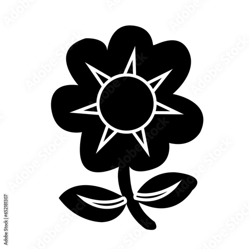 Flower icon collection. Flower isolated on transparent background. Silhouette vector illustrator. for area symbols or signs, logo materials, etc.