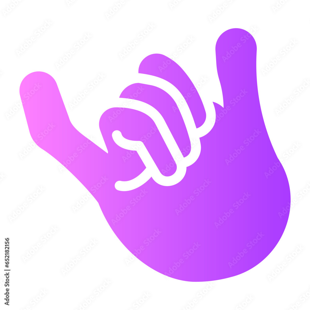Obraz premium pinky promises Gradient icon