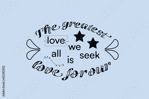 Vektor Ilustration of hand drawn lattering motivational quotes for cafe