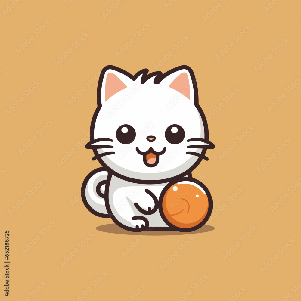 Childcare service filled outline colorful logo. Tech gadgets for kids. Happy kitten with ball. Design element. Created with artificial intelligence. Playful ai art for corporate branding, toy store Childcare service filled outline colorful logo. Tech gadgets for kids. Happy kitten with ball. Design element. Created with artificial intelligence. Playful ai art for corporate branding, toy store