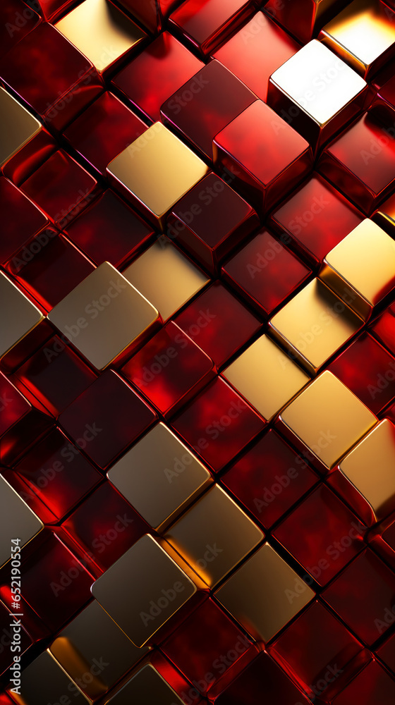 4k abstract 3d background, maroon and gold cubes, wide screen verticle wallpaper. 9:16 aspect ratio. tilted square pattern. 4k abstract 3d background, maroon and gold cubes, wide screen verticle wallpaper. 9:16 aspect ratio. tilted square pattern.