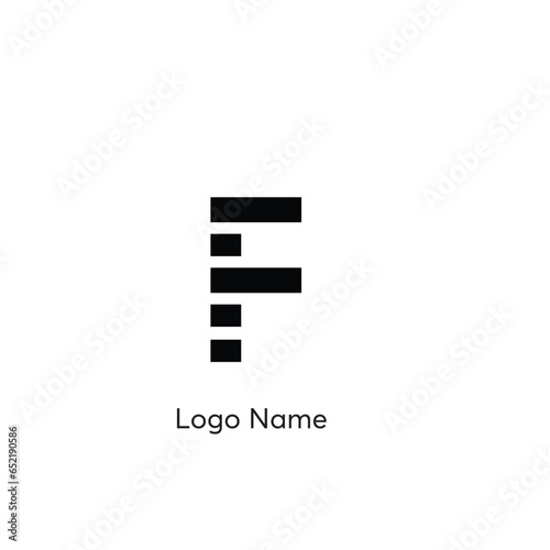 Letter F Monogram Logo Vector Template