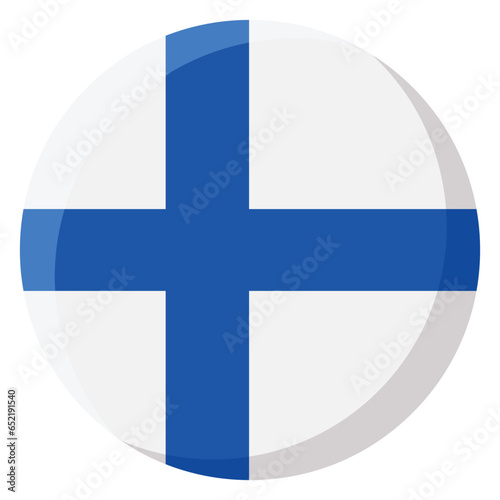 Finland Flag Circle