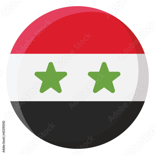 Syria Flag Circle