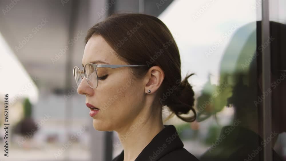 custom made wallpaper toronto digitalUpset young woman staying outdoor, deeply breathing trying to calm down, suffering sexual harassment at work, macro face close-up