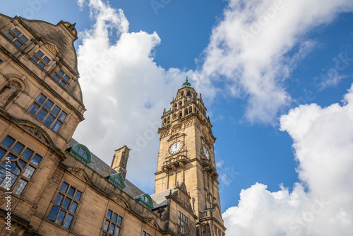 Sheffield Town Hall in the City of Sheffield, England, United Kingdom.
