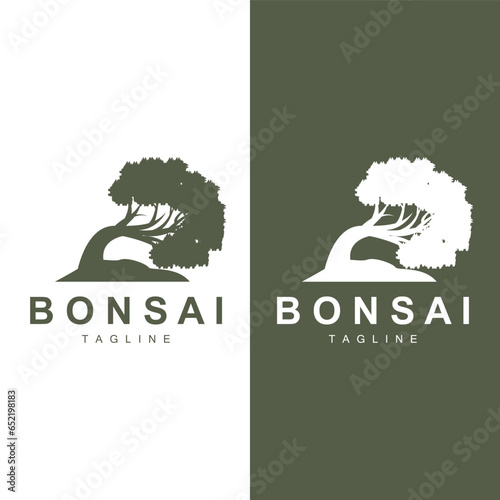 Bonsai Tree Logo Vector Symbol Illustration Design