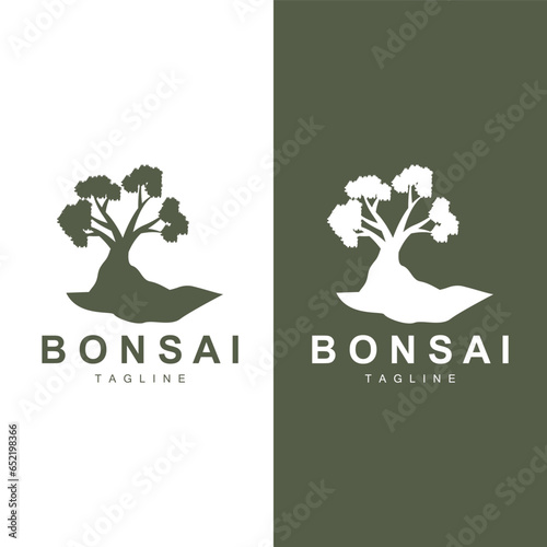 Bonsai Tree Logo Vector Symbol Illustration Design