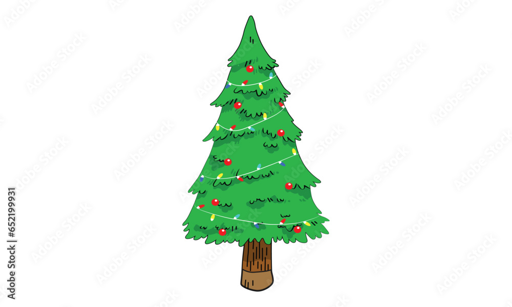 Vector Christmas trees, pines for greeting card, invitation, banner, web. New Years and xmas traditional symbol tree with garlands, light bulb, star. Winter holiday. Icons collection. Vector Christmas trees, pines for greeting card, invitation, banner, web. New Years and xmas traditional symbol tree with garlands, light bulb, star. Winter holiday. Icons collection.