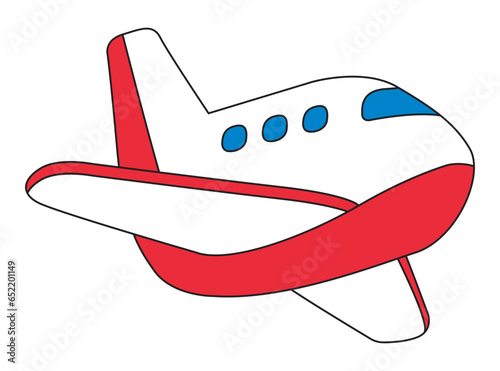 Airplane vector illustration for kids