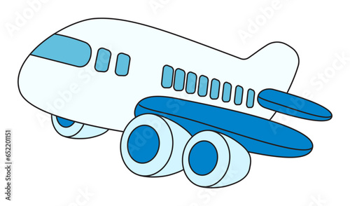 cute airplane up in the sky