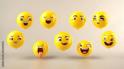 group of emojis with different emotions and styles