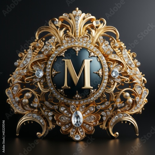 Luxury logo detailed with a double capital 