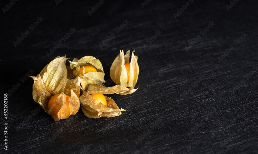 Physalis peruviana, Peruvian strawberry - Aztec fruit, medicinal plant Physalis peruviana, Peruvian strawberry - Aztec fruit, medicinal plant