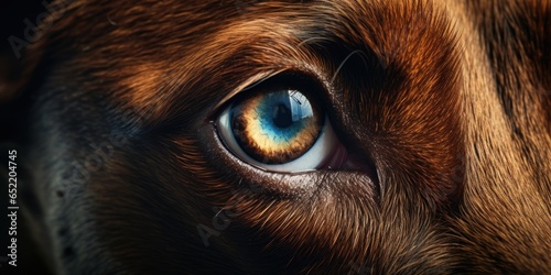 Eye of a dog, close-up, pupil