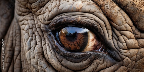 Tela Eye of a rhino, close-up, pupil