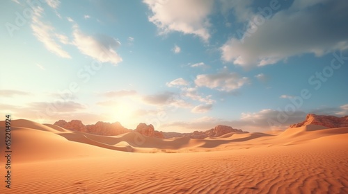 The vast allure of a wide angle desert landscape, truly magical and captivating 