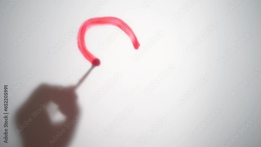 Video of arm of unrecognizable woman slowly approaching white canvas illuminated by contour light and painting heart with red paint using brush. Loveable lady creating art full of love and softness. Video of arm of unrecognizable woman slowly approaching white canvas illuminated by contour light and painting heart with red paint using brush. Loveable lady creating art full of love and softness.