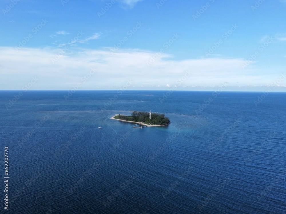 island in the middle of the sea in mexico 2024 aerial drone photo island in the middle of the sea in mexico 2024 aerial drone photo