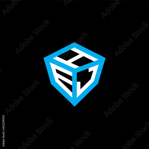 HEJ letter logo vector design with modern shape and luxury icon design.