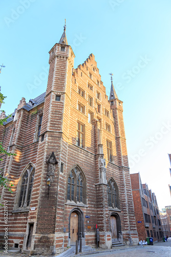 Antwerp, Belgium - July 2, 2019: Museum Vleeshuis. Klank van de stad