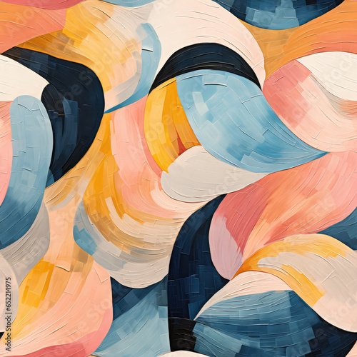 Abstract acrylic painting. Seamless pattern.