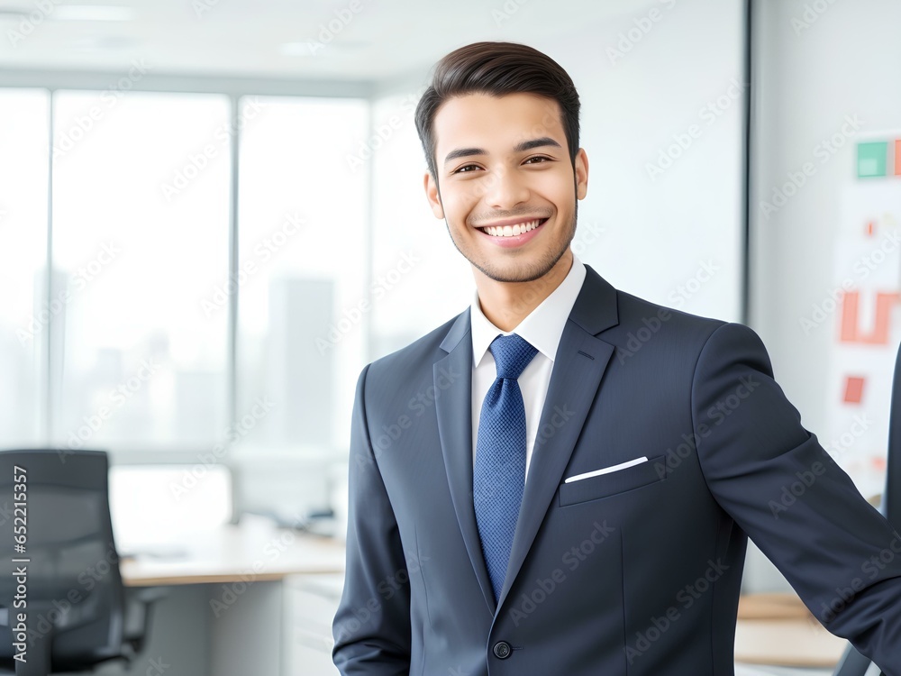 portrait of a young smiling professional businessman
