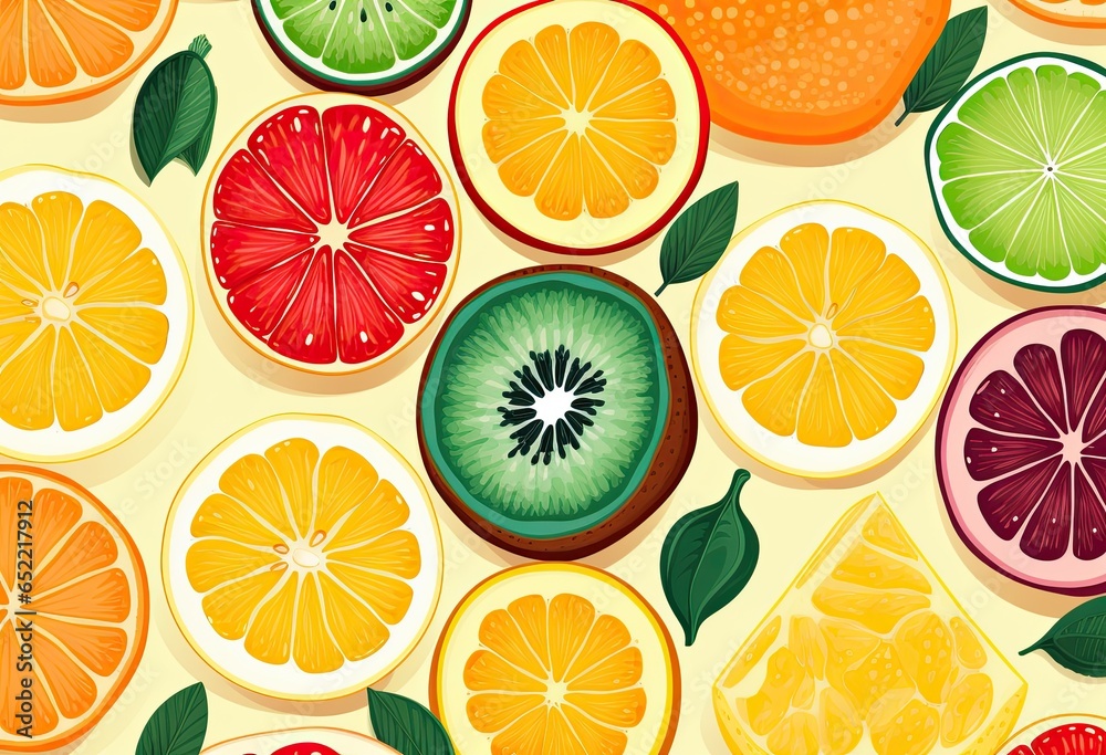 mixed fruit pattern banner wallpaper mixed fruit pattern banner wallpaper