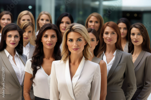 a photo of a group of american business women